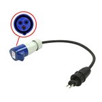 Adapter cable 40cm from Swiss plug to CEE