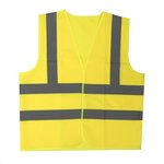 Safety vest yellow XL with shoulder stripes