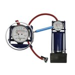 Foot pump single cylinder with manometer