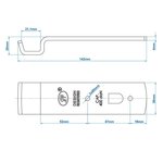 Bar for trailer latch SPP Z-01A x2 stuks