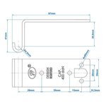 Bar for trailer latch SPP Z-07 x2 stuks