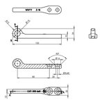 Bar for trailer latch SPP Z-16