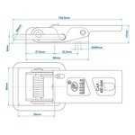 Trailer latch SPP ZB-06 x2 pieces