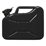 Jerry can 10L metal black UN- & TüV/GS-approved