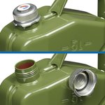 Jerry can 5L metal green with magnetic screw cap UN- & TüV/GS-approved