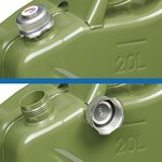 Jerry can 20L metal green with magnetic screw cap