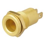 Flush mount socket DIN 12V brass