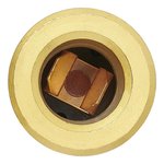 Flush mount socket DIN 12V brass