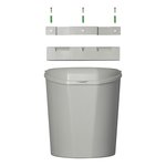 Waste bin with lid for caravan/motorhome