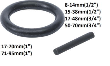 O-Ring & Locking Pin Set 12.5 mm (1/2)
