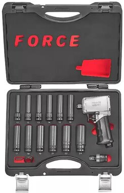 1/2 Impact wrench 6-sided 18-piece