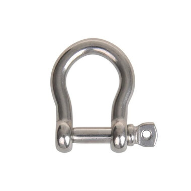 D-shackle 10mm, A4 RVS AISI 316, 4.000 daN