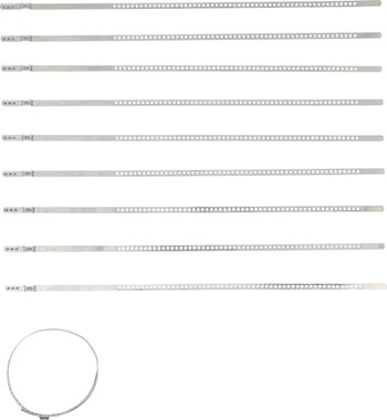 Axle Boot Clamp Set Stainless Steel 7 mm 50 - 120 mm 10 pcs