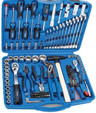 Tool case, hexagonal 4-32 mm 156-piece