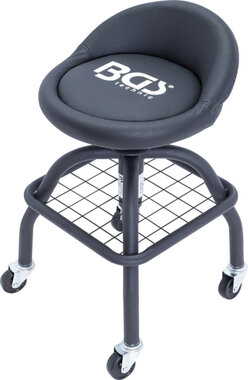 Workshop Stool with 4 Castors height adjustable 540 - 680 mm