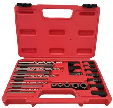 Screws and stud removal set 25-piece