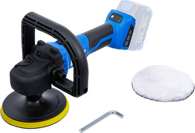 Cordless Polisher and Grinder brushless 18 V without rechargeable Battery