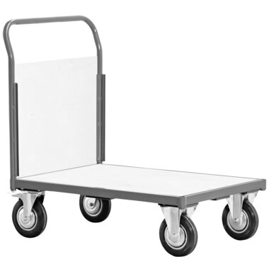 Large transport trolley 1 end wall 500kg