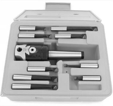 Cutterhead set including intake mk2/m10 + 9 dlg. Drilling cutter set