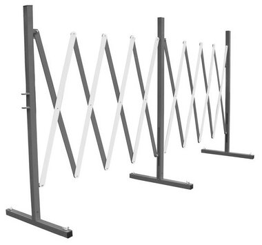 Metal scissor fence up to 4 meters