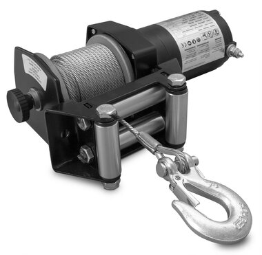 Winch 12V 907kg 750w, 15.2m