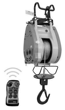 Wire rope hoist 500kg wireless