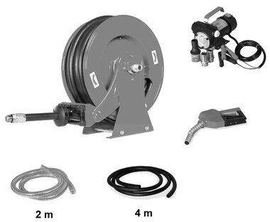 Set of roller reel SHD3415 + pump set POD4012 SETA