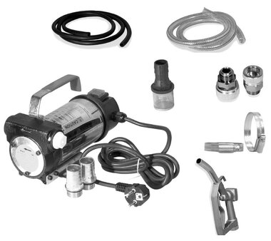 Diesel pump 230V + gun + diesel hose + 2x coupling