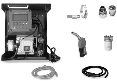 Diesel transfer pump 230v digital with filter