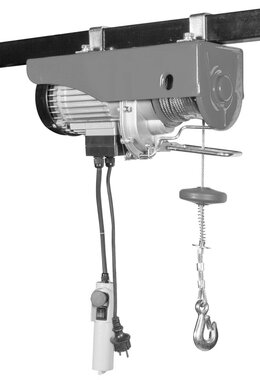 Wire rope hoist 230v 400 kg, 12 m, 230 v, wired operation