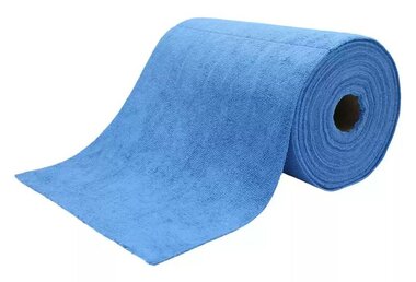 Cleaning cloth on roll 75 pcs Blue