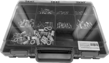 Assortment of blind rivet nuts & bolts 500-piece