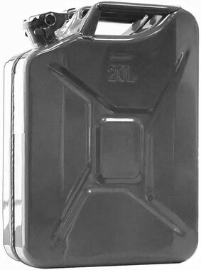 Jerrycan in steel for oil and fuels 20lt.