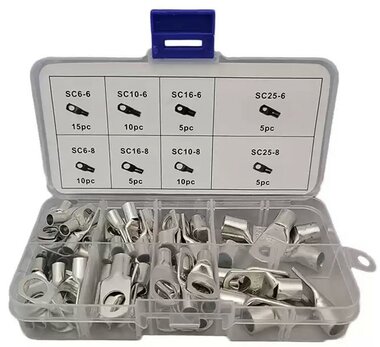 Cable eyes assortment 65-piece