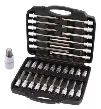 Star socket wrench set 32-piece 1/2