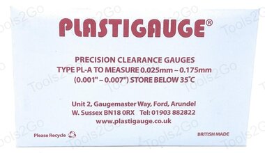 Precision Clearance Gauge Plastigauge red 10-pcs