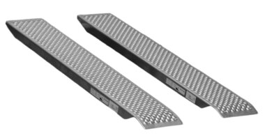 Set of fixed ramps aluminum 1000kg 1500 x 260mm