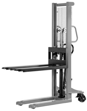 Manual stacker 1000kg lifting height 1600mm single mast