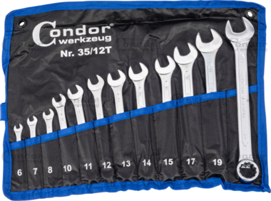 Combination Spanner Set 6-22 mm 12-pcs