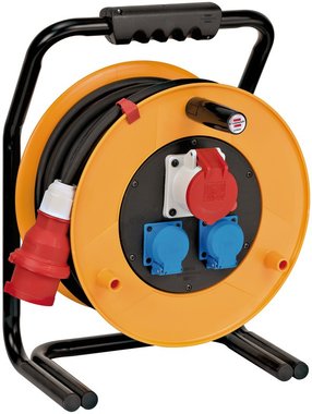 Brobusta® CEE 1 IP44 cable reel for industry/construction 30m