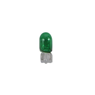 Car bulb 12V 5W T10 W2,1x9,5d green x2 piece