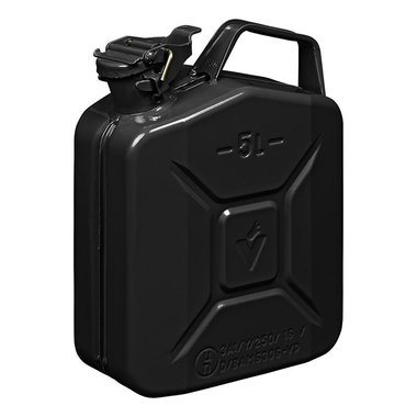 Jerry can 5L metal black UN- & TüV/GS-approved