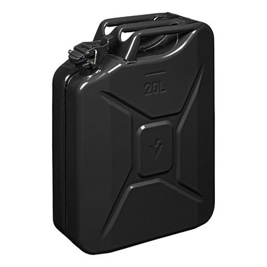 Jerry can 20L metal black UN- & TüV/GS-approved