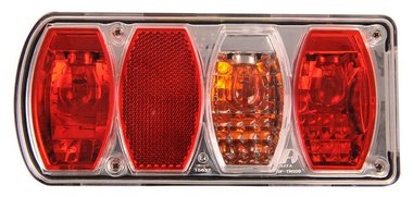 Rear lamp 6 function 222x100mm left